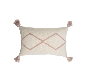 Knitted cushion Little Oasis Nat Pale Pink