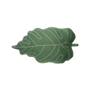 Knitted Cushion Baby Leaf