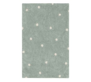 Washable rug Mini Dot Blue Sage 100x150