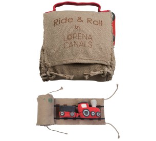 Zabawka bawełniana RIDE & ROLL pociąg Lorena Canals
